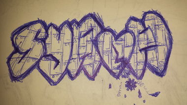 Graffiti Sketch - Photo by syroh - doodle, pen