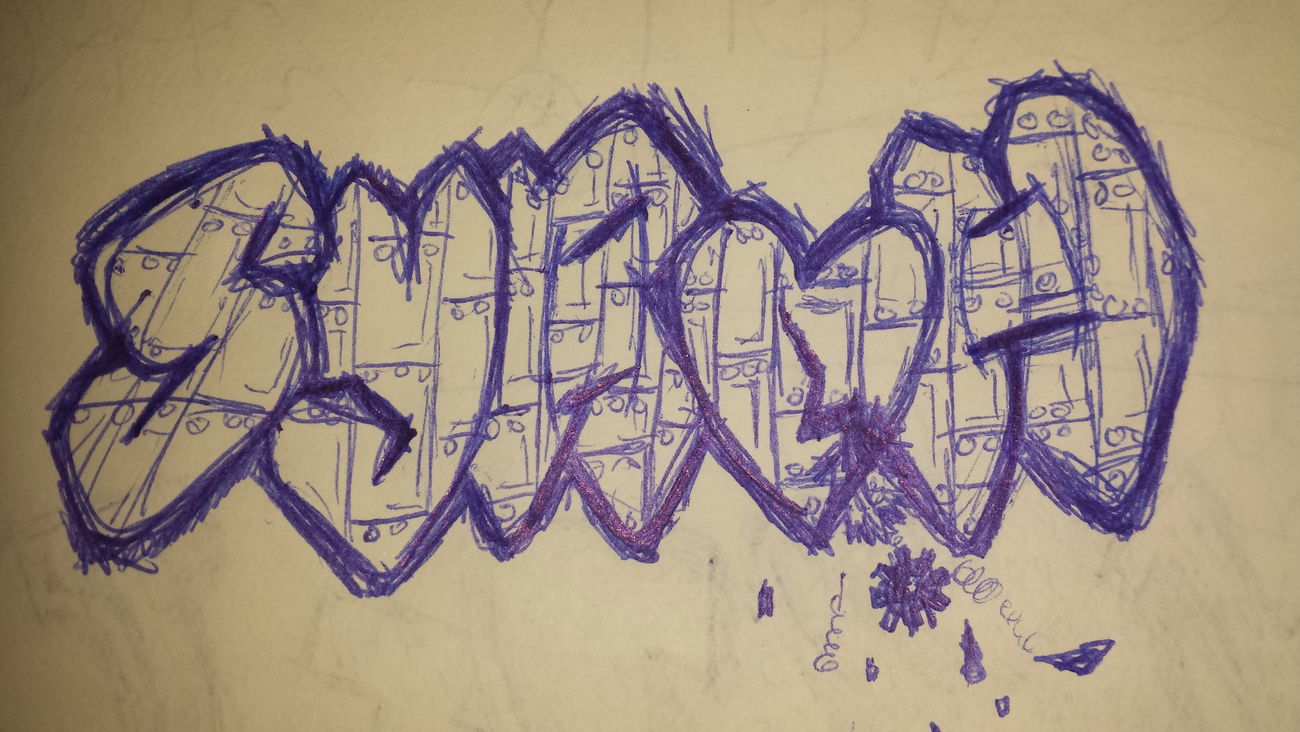 Graffiti Sketch - Photo by syroh - doodle, pen