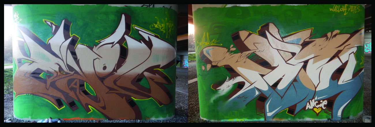 Graffiti Wall in Warsaw - Photo by tabor1 (2015)