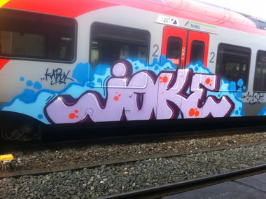 Graffiti Train - Photo by taggman143 - joke