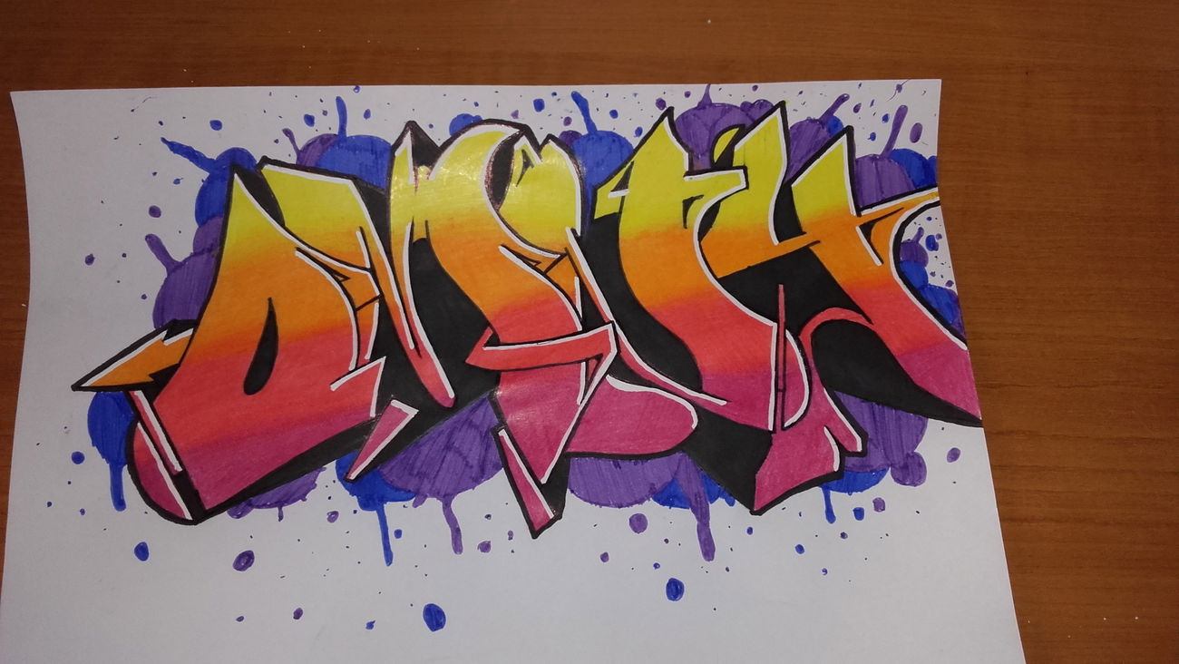 Graffiti Sketch - Photo by tahlesfousart - graffiti (2016)