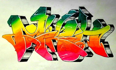 Graffiti Sketch - Photo by tahlesfousart - graffiti
