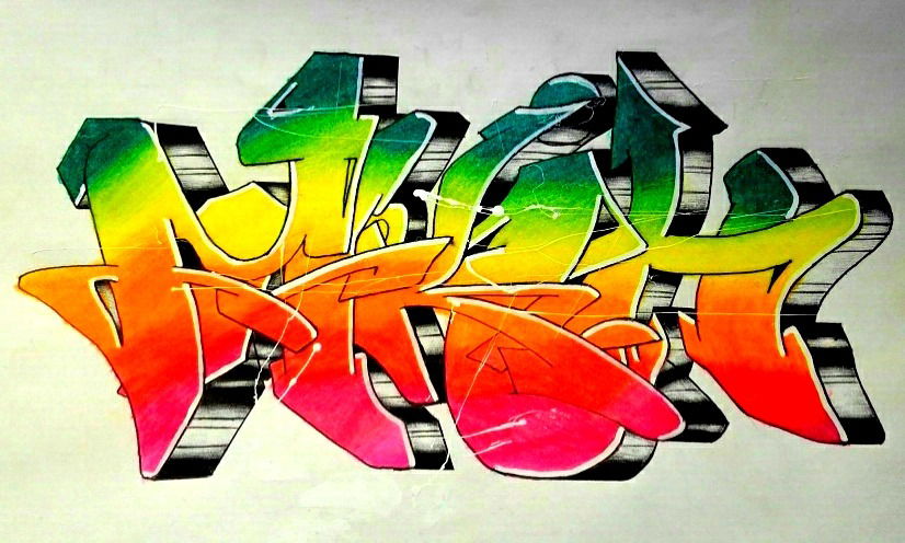 Graffiti Sketch - Photo by tahlesfousart - graffiti