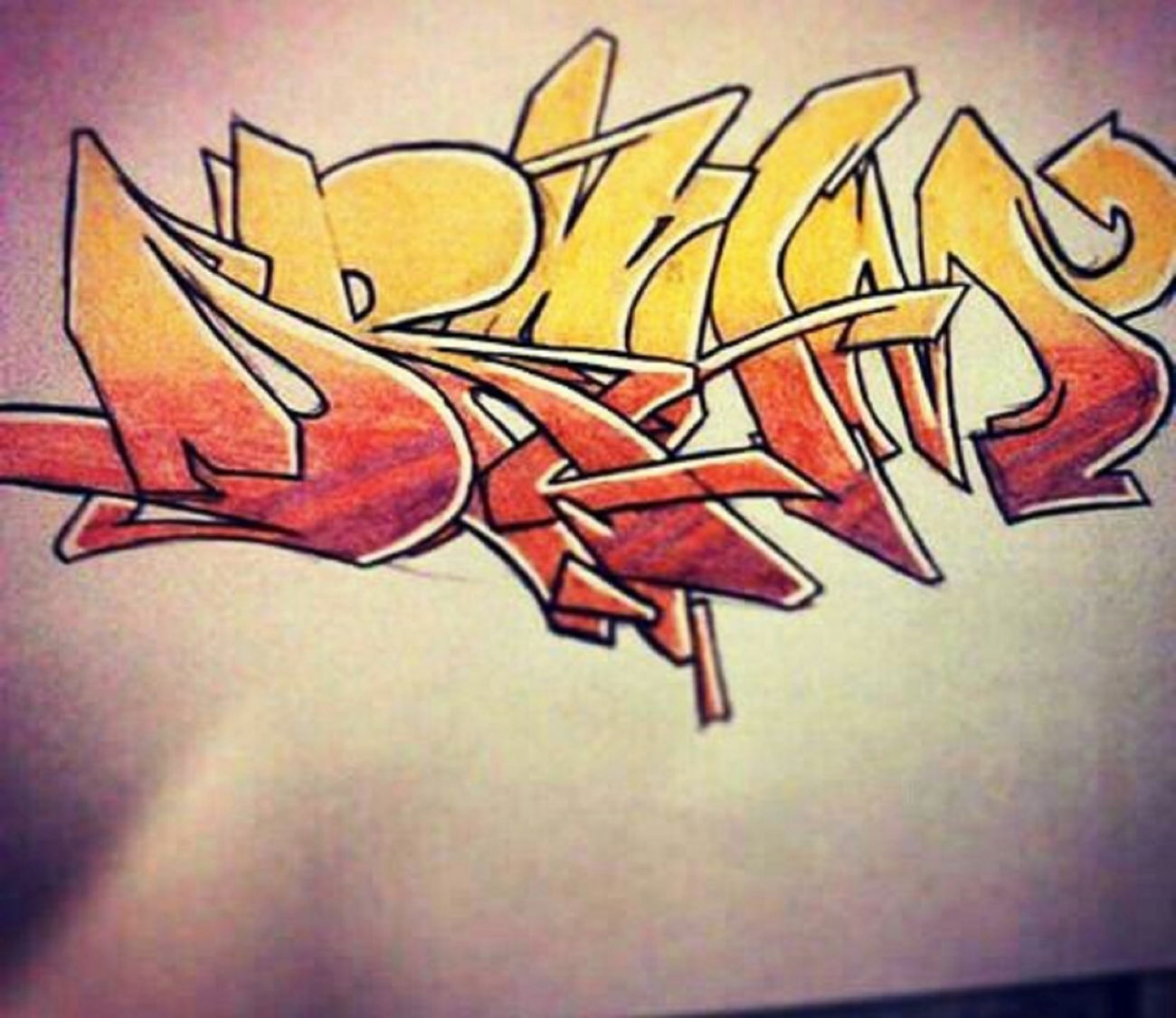 Graffiti Sketch - Photo by tahlesfousart - graffiti