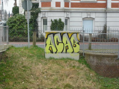 Graffiti Bombing in Oldenburg - Photo by tampa911 - Acab