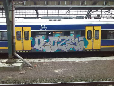 Graffiti Train in Oldenburg - Photo by tampa911