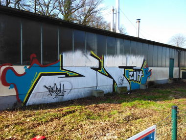 Graffiti Bombing in Oldenburg - Photo by tampa911 - Sf (2014)