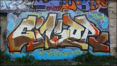 Graffiti Wall - Photo by tazkforcealpha - eikor, ile, much (2013)