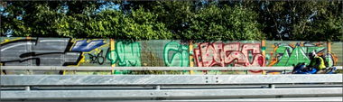 Graffiti Bombing - Photo by teaka - imc