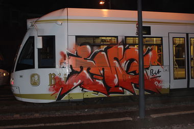 Graffiti Train - Photo by teaka - imc