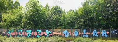 Graffiti Wall - Photo by teaka - Fonsy, Solar, IMC (2014)