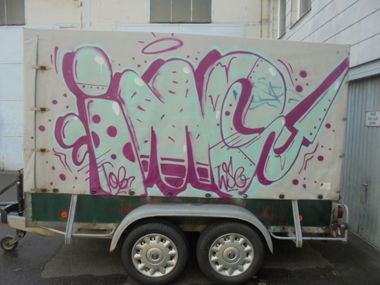 Graffiti Bombing - Photo by teaka - imc