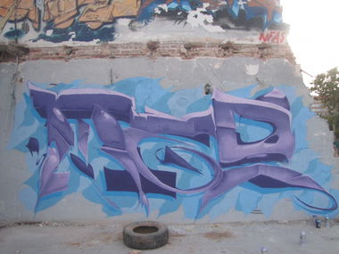 Graffiti Wall in Barcelona - Photo by tedf (2013)