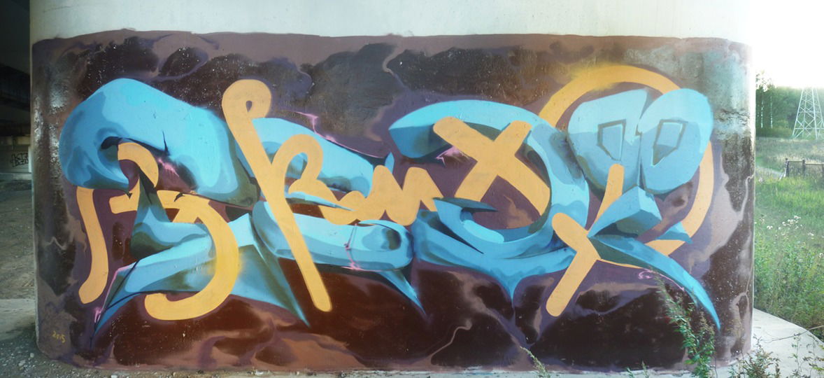 Graffiti Wall in Moskovsky settlement - Photo by tedf (2015)