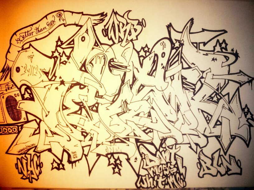 Graffiti Sketch - Photo by teksor - Teksor, WRBcrew (2012)