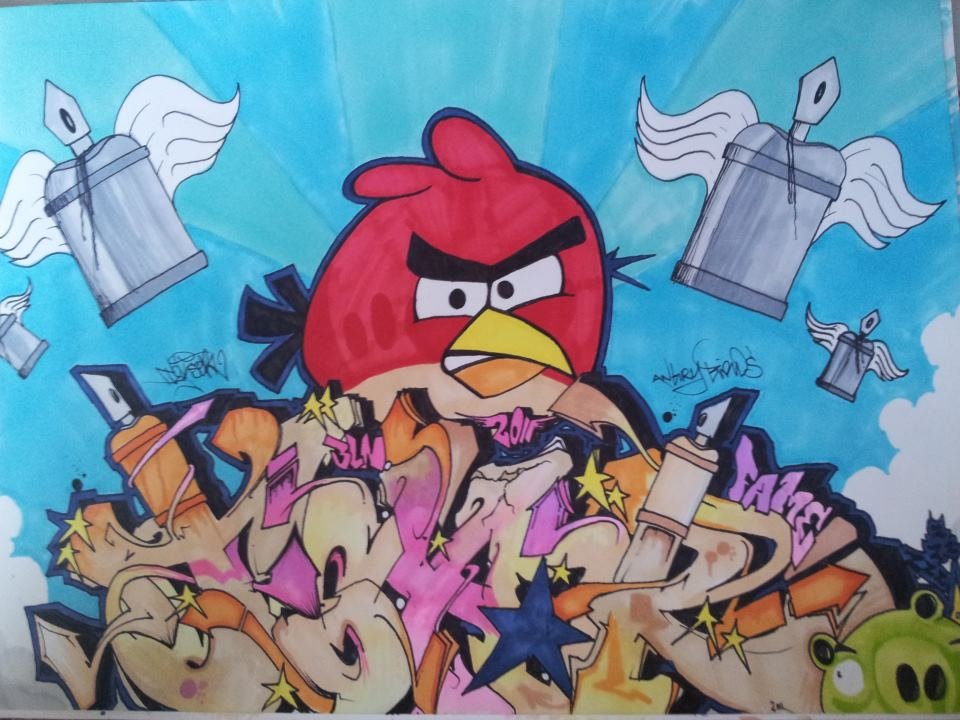 Graffiti Sketch - Photo by teksor - Texor, Badbirds