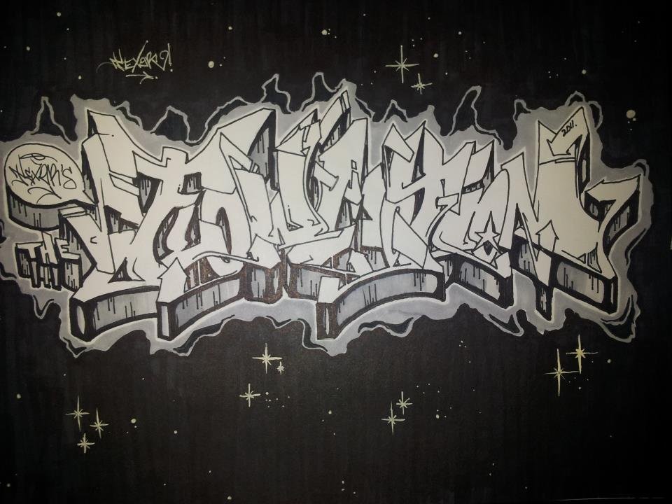 Graffiti Sketch - Photo by teksor - Flowmotion, blackbook