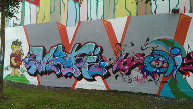 Graffiti Wall - Photo by theNASTIone - nastione, wb, jayt (2013)