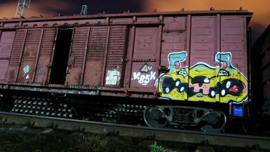 Graffiti Train - Photo by theez - freight, fr8, theez (2017)