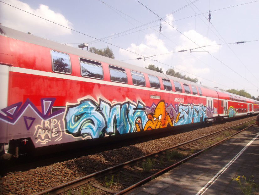 Graffiti Train - Photo by thegraffspotter - swk (2013)