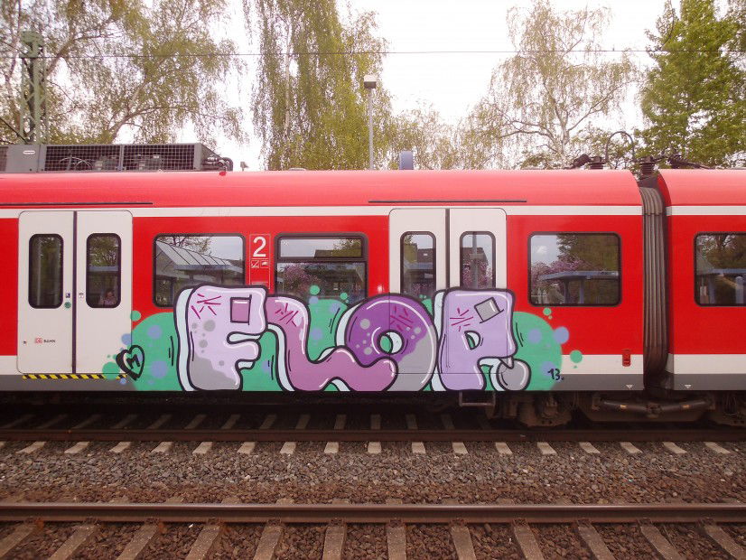 Graffiti Train - Photo by thegraffspotter - flop
