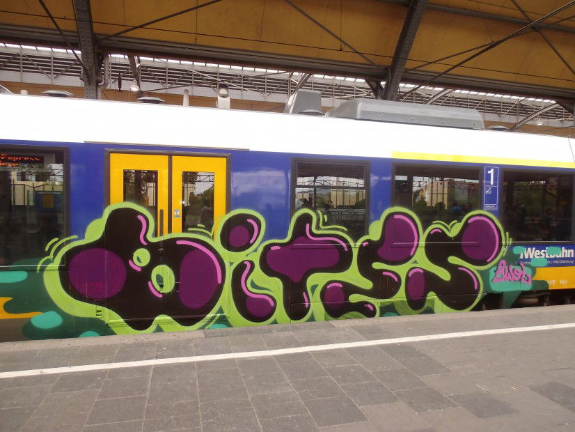 Graffiti Train - Photo by thegraffspotter - bites