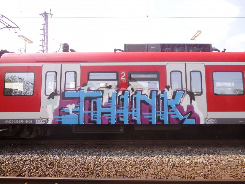 Graffiti Train - Photo by thegraffspotter - think., fog