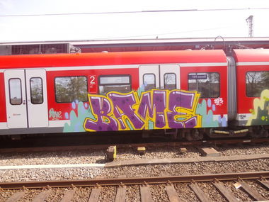 Graffiti Train - Photo by thegraffspotter - bame