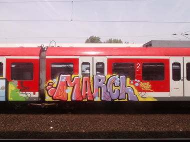 Graffiti Train - Photo by thegraffspotter - march