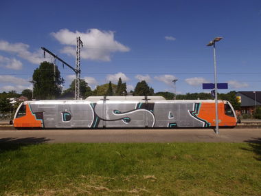 Graffiti Train - Photo by thegraffspotter - dsa