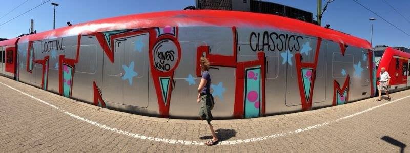 Graffiti Train - Photo by thegraffspotter - ltn, ctn