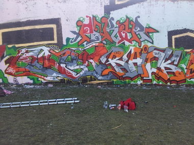 Graffiti Wall - Photo by thenature - CLOK, RAICK, TODS