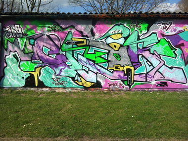 Graffiti Wall - Photo by thenature - CLOK, TODS