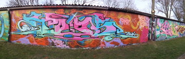 Graffiti Wall - Photo by thenature - CLOK, TODS