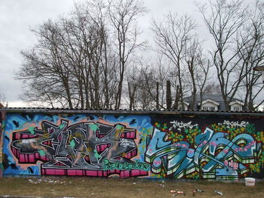 Graffiti Wall - Photo by thenature - CLOK, TODS, SILD