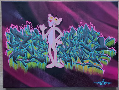 Graffiti Sketch - Photo by therife - canvas, graffiti (2021)