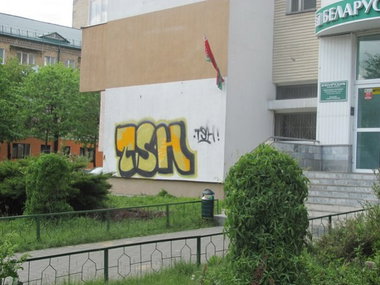 Graffiti Bombing - Photo by three