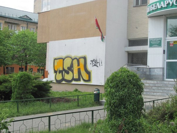 Graffiti Bombing - Photo by three