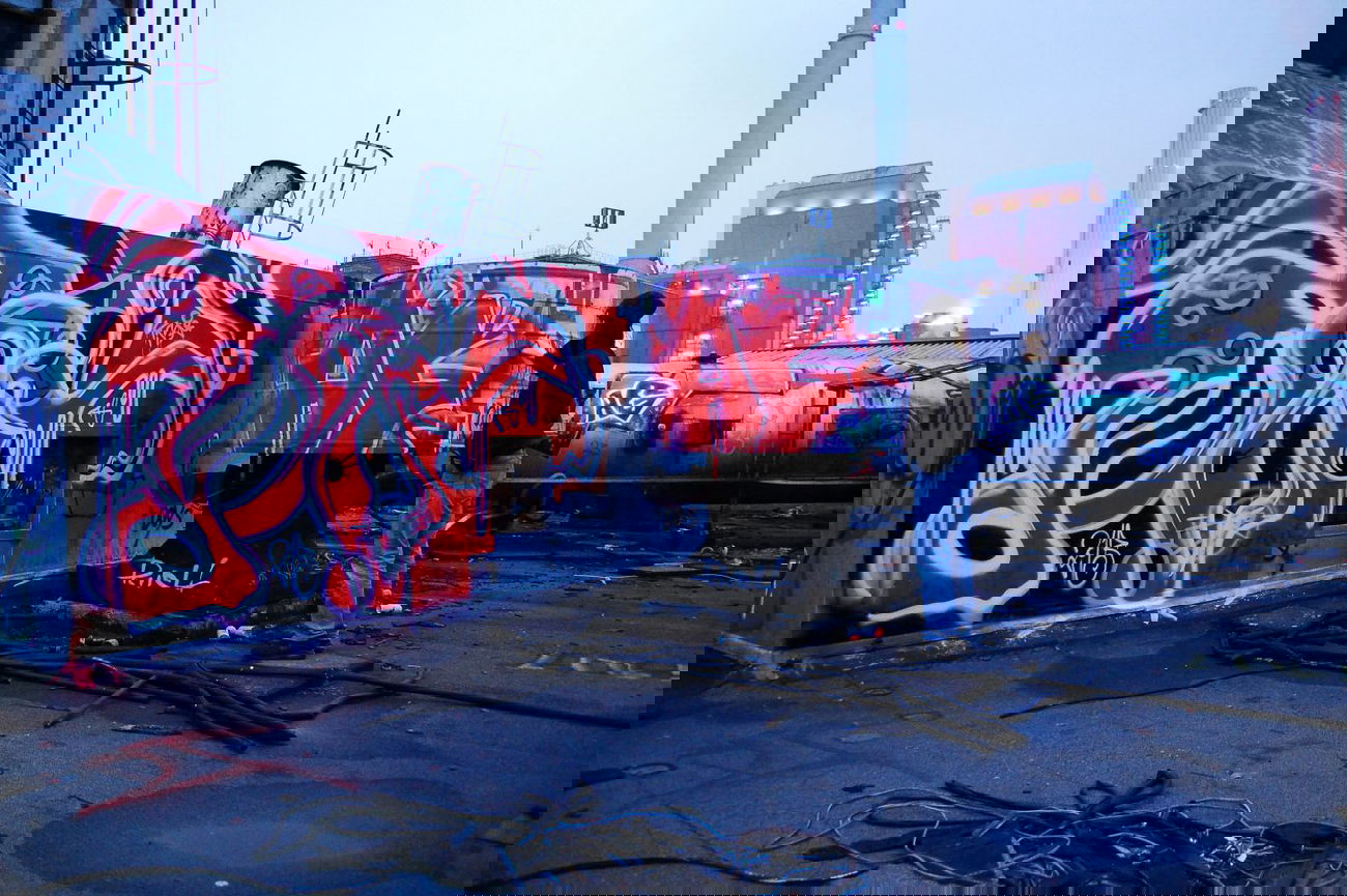 Graffiti Bombing in Frankfurt - Photo by timmy - tmä, ag, frankfurt (2013)