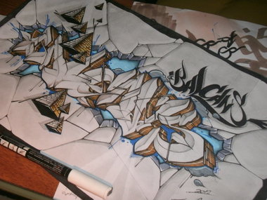 Graffiti Sketch - Photo by tipex - tipex (2012)