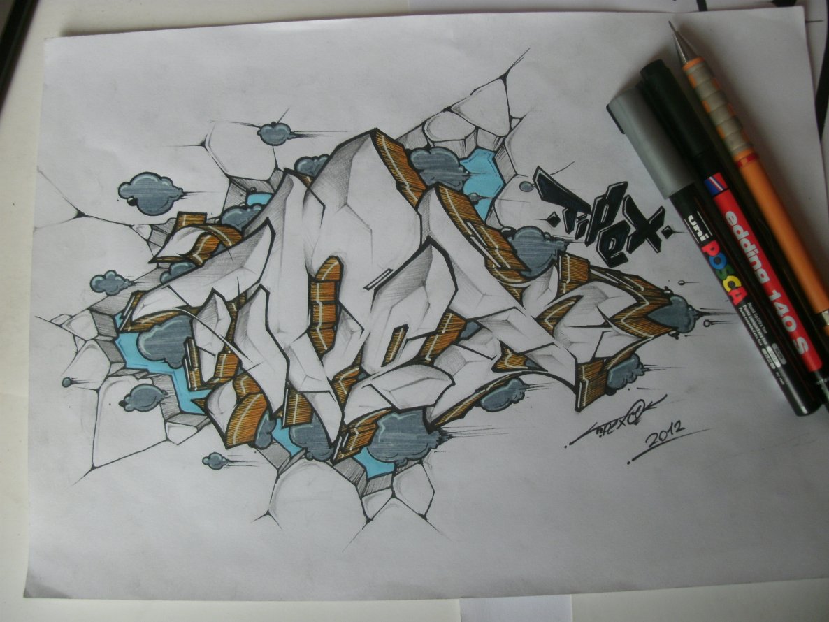 Graffiti Sketch - Photo by tipex - tipex (2012)