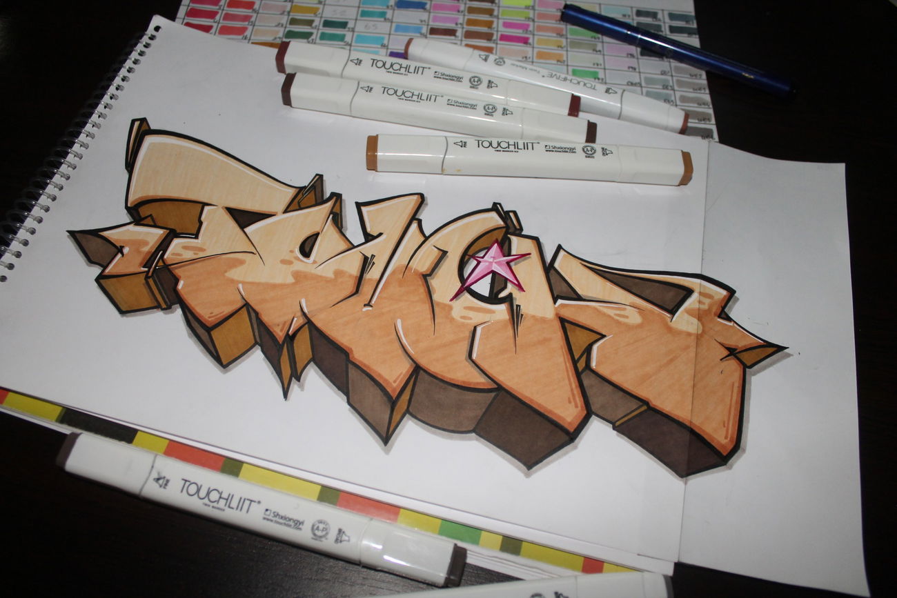 Graffiti Sketch - Photo by tipex - graffiti, tipex (2016)