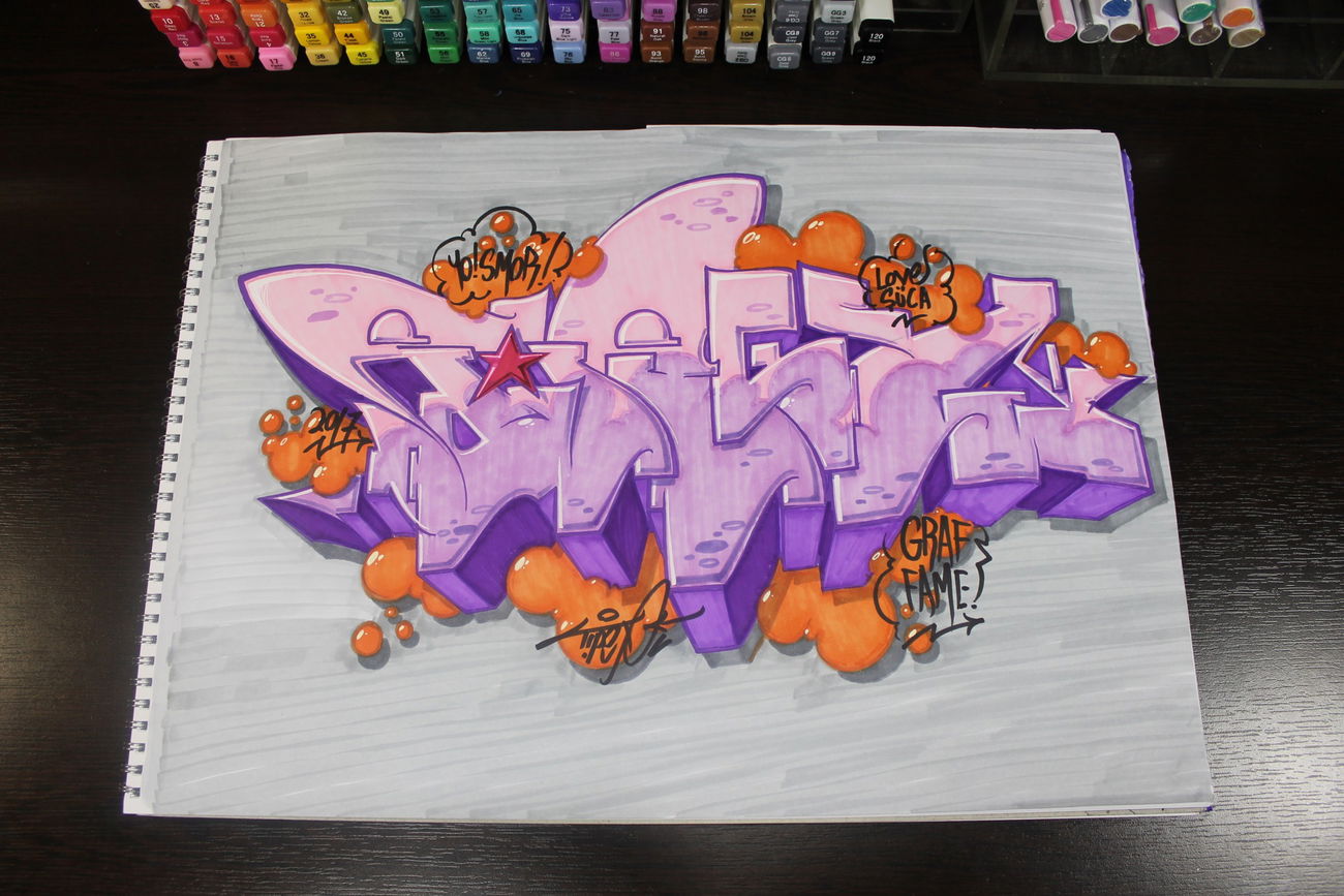 Graffiti Sketch - Photo by tipex - tipex, sketch (2017)
