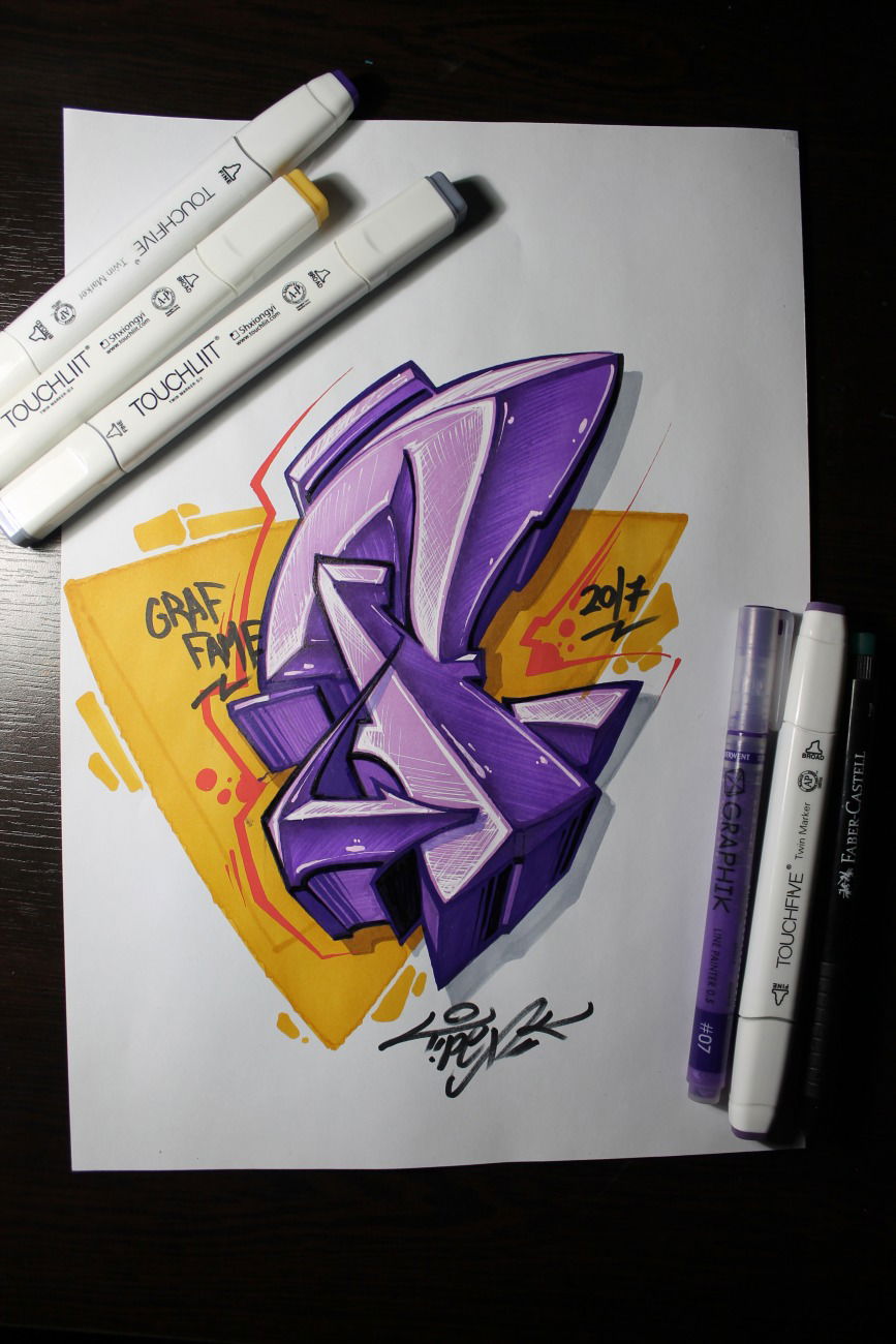 Graffiti Sketch - Photo by tipex - graffiti (2017)