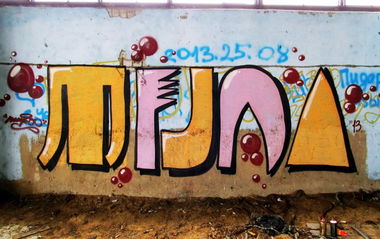 Graffiti Wall in Novoye Annino - Photo by tireo (2013)