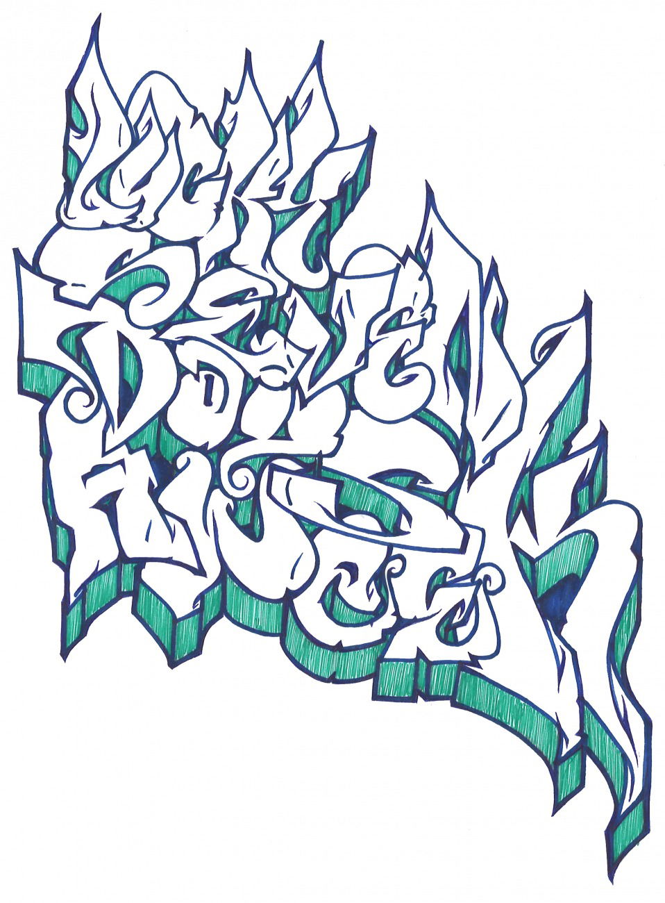 Graffiti Sketch - Photo by todesadel - Luckysevendaysaweek (2014)