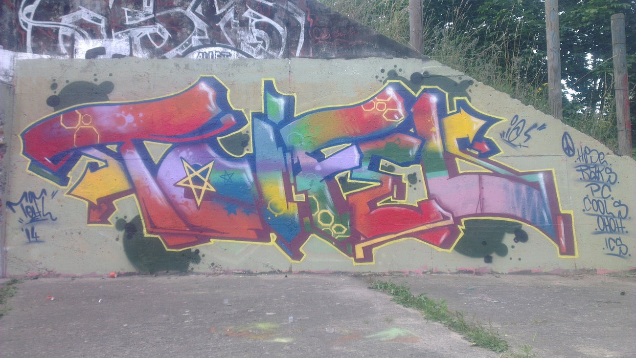 Graffiti Wall - Photo by toifel - toifel, toifl, io (2015)