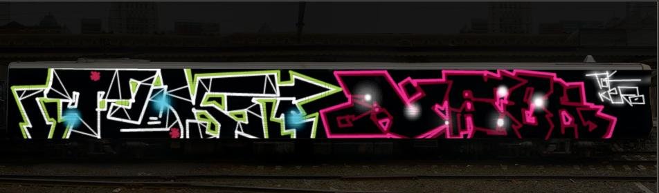 Graffiti Wall in Göttingen - Photo by tok - tok, kero, asek (2014)