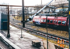 Graffiti Train in Copenhagen - Photo by tommyk - copenhagen, metro, action (2016)