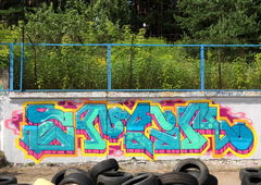Graffiti Wall in Минск - Photo by tonecktabz - tabz, tnek, tonke